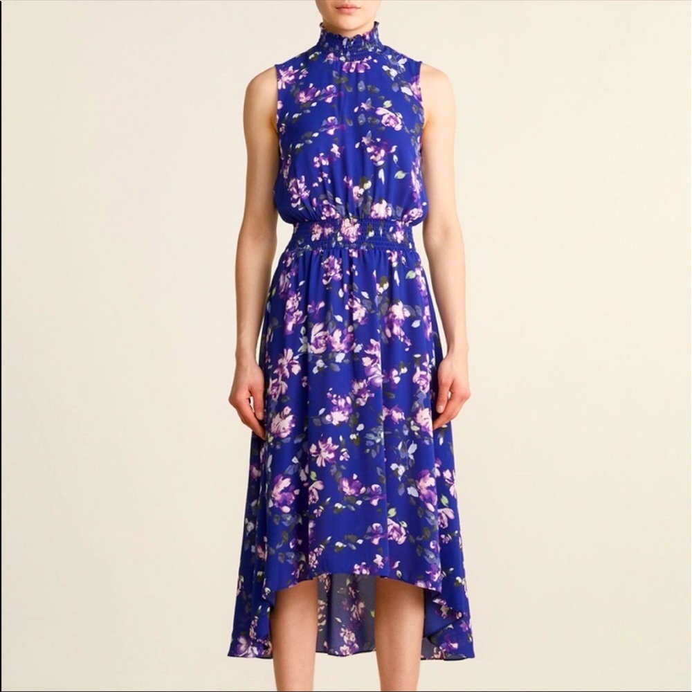 Nanette Lepore high low hem floral midi-maxi Dress S size 4